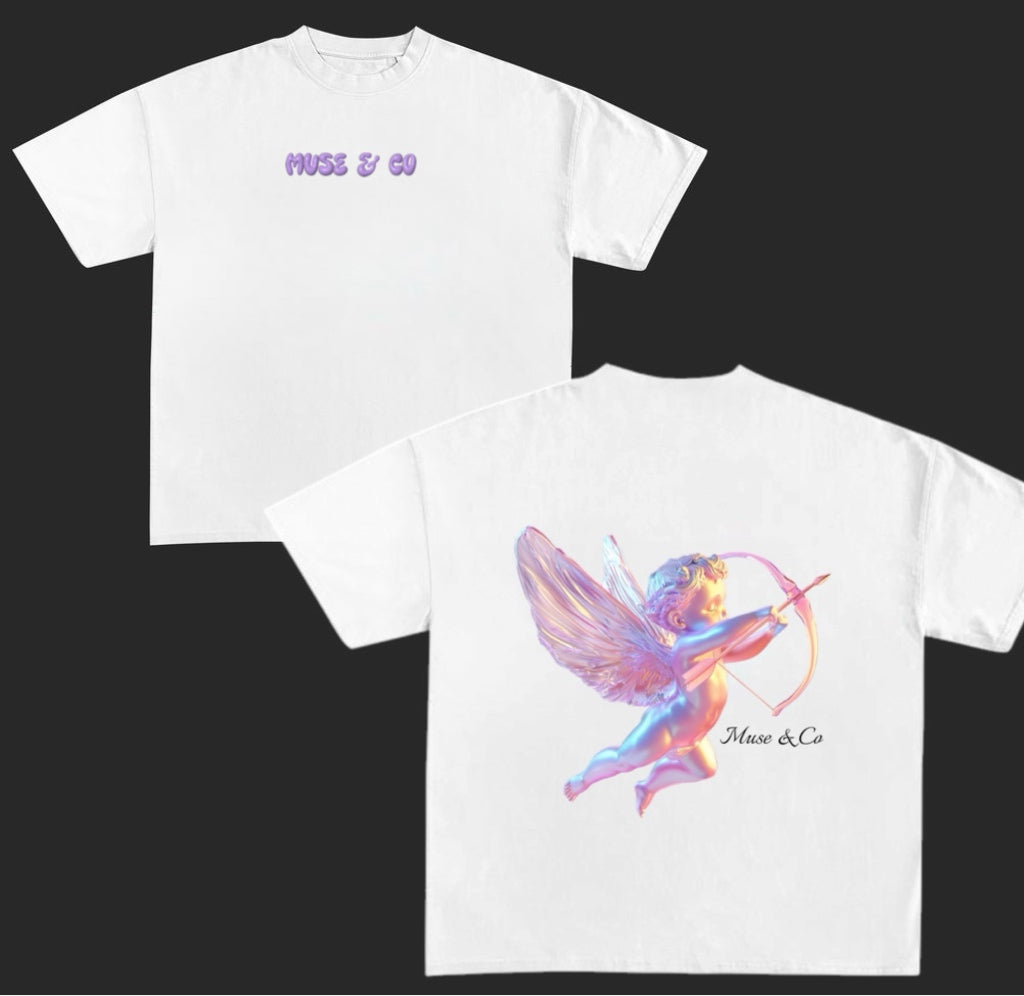Cupid White Tee